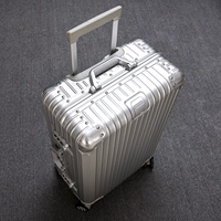Tất cả kim loại hợp kim nhôm-magiê trường hợp xe đẩy bánh xe phổ quát 22 inch nữ tất cả nhôm hành lý 24 26 29 inch vali vali lusetti