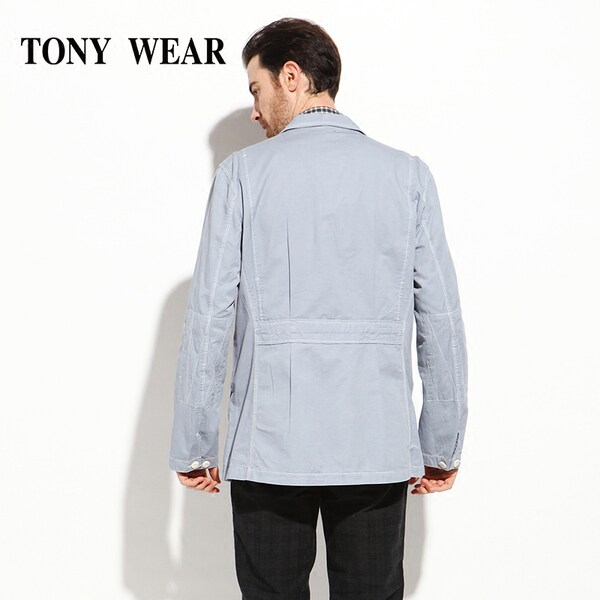 老款清仓 TONY WEAR 汤尼威尔 亚麻棉 男士休闲西服外套 天猫优惠券折后￥99包邮（￥199-100） 2色可选