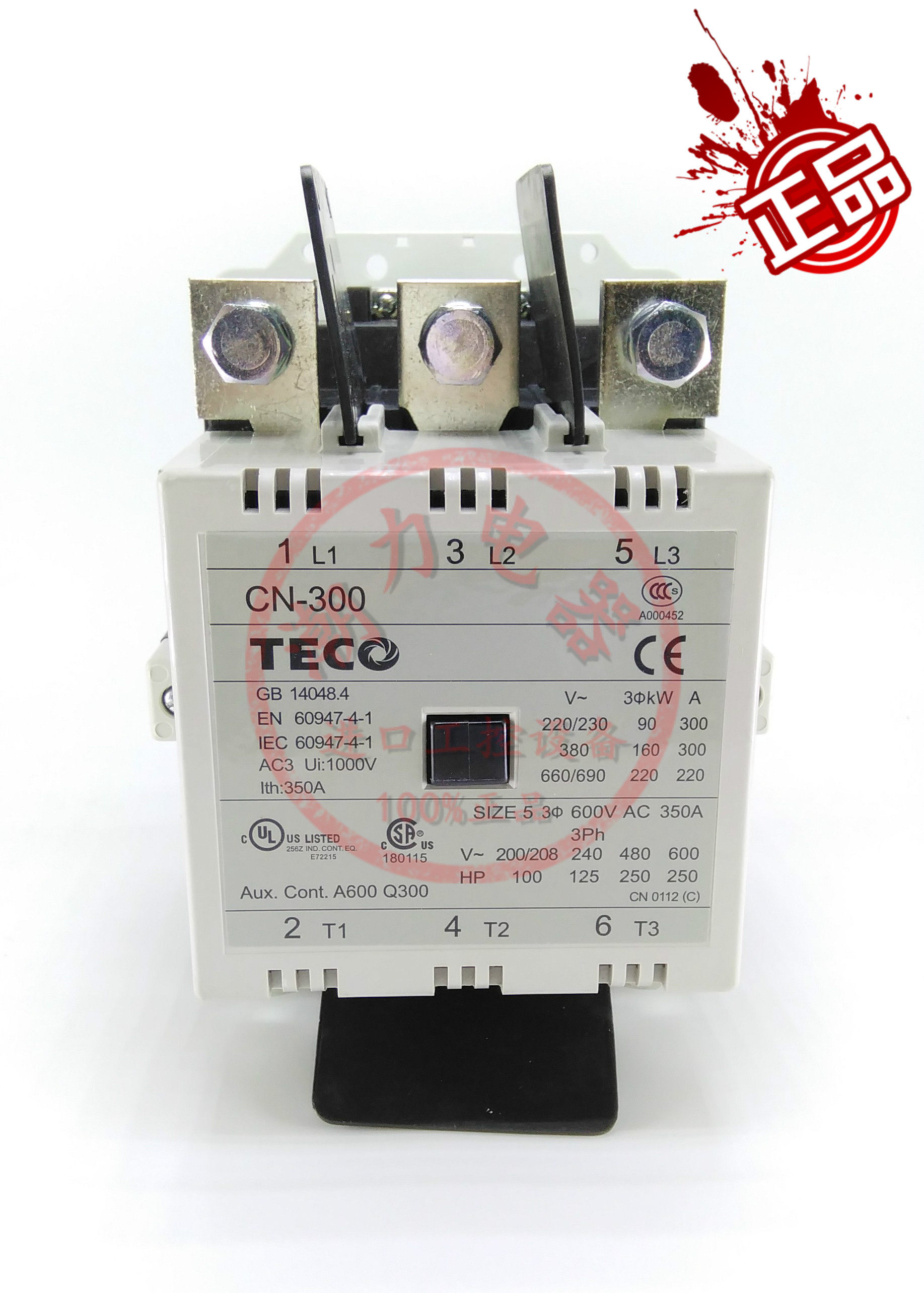 New Original Bottling Bench (TECO) AC contactor CN-300 AC220V 380V CN-220-Taobao