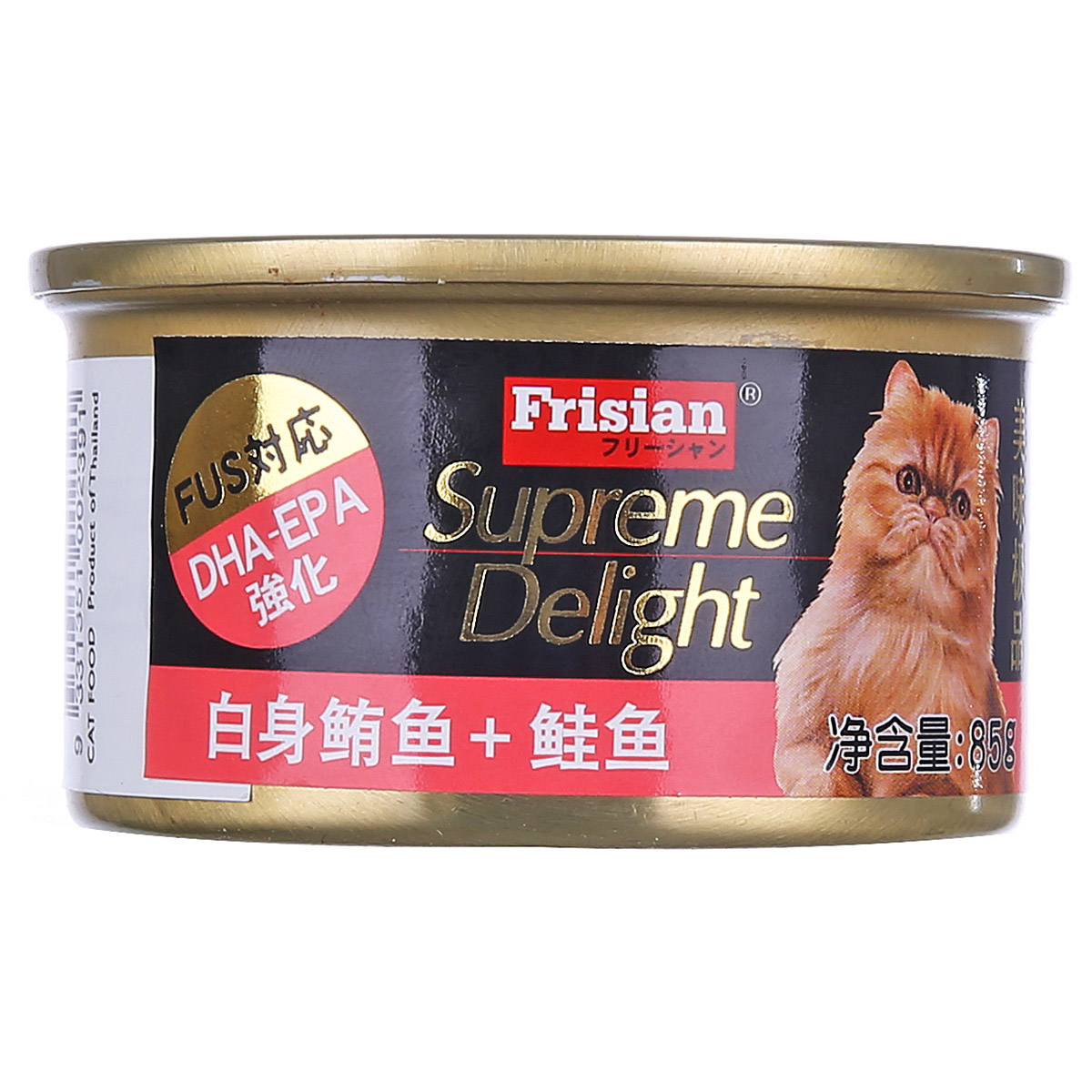 波奇网 宠物猫零食富力鲜猫用罐头湿粮白身鲔鱼鲑鱼85g猫湿粮零食
