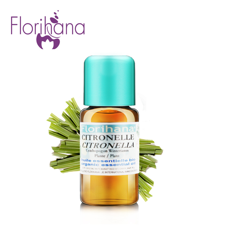 Florihana香茅精油 美白控油去粉刺深层清洁祛痘护发按摩香薰精油