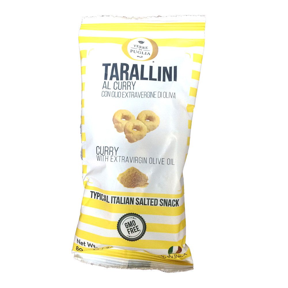 【天猫超市】TARALLINI 哈得斯意大利披萨圈(咖喱味) 80g/袋
