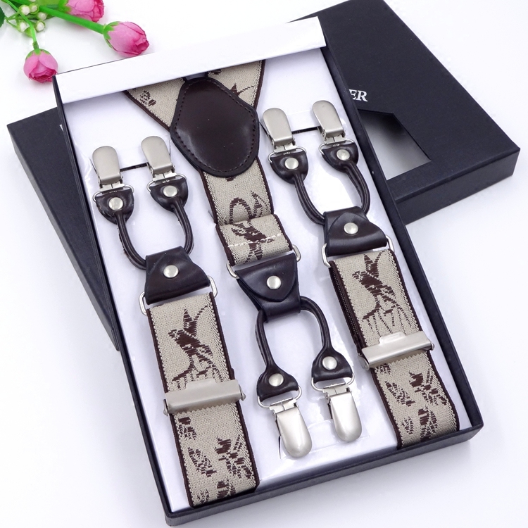 6 clamping box for men's baby holding bag lengthened 6-clip male style Western pants elastic harness 3 5cm loose and tight holding baby bag clip