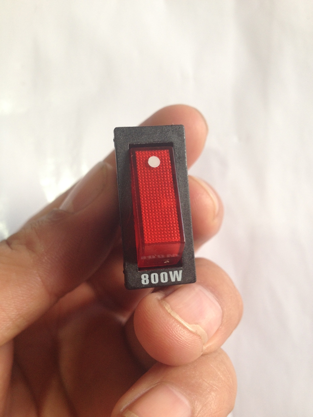 Premium high power 800w KCD3 electric frying pan switch electric boiler switch copper feet with lamp wane switch