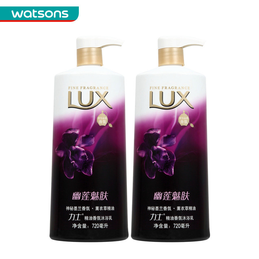 【屈臣氏】力士精油香氛沐浴乳（幽莲魅肤）720毫升*2件