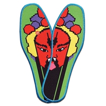 Cross stitch insole semi-finished cotton pinhole printing cartoon pattern personality all hand-made embroidery deodorant and breathable