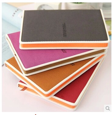 Korean version of the creative notepad office supplies stationery notebook diary Korean business leather book thick A5 custom