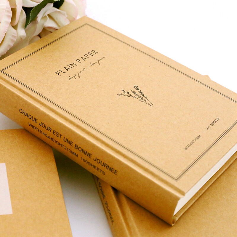 Simple and fresh hardcover hardcover notebook graffiti hardcover blank page notepad diary