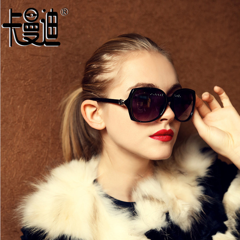 Lady Carmandy 2019 Anti-UV sunglasses starring small balsamic wind star Sun Glasses Lady