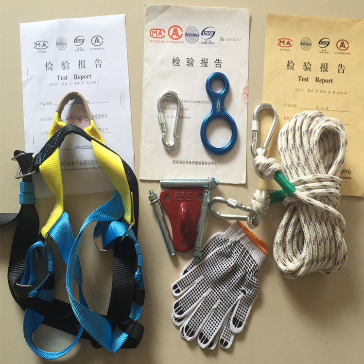 12MM Wire Core Fire Safety Rope Suit Flame Retardant Escape Rope Outdoor Rock Climbing Slow Down And Lifesaving Emergency Rope