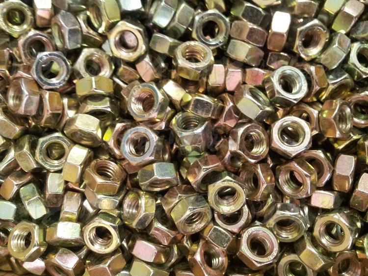 Golden nut integrated ceiling stainless steel ceiling accessories stainless steel integrated ceiling gold yellow zinc national nut