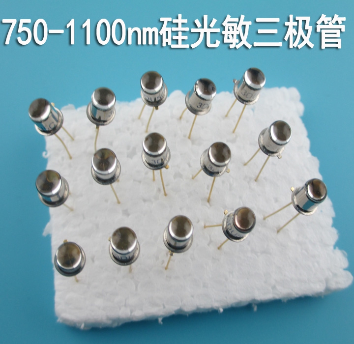 750-1100nm Metal Encapsulated Silicon Photosensitive Transistor Receiving Surface 4 8mm Infrared Laser Photosensitive Transistor