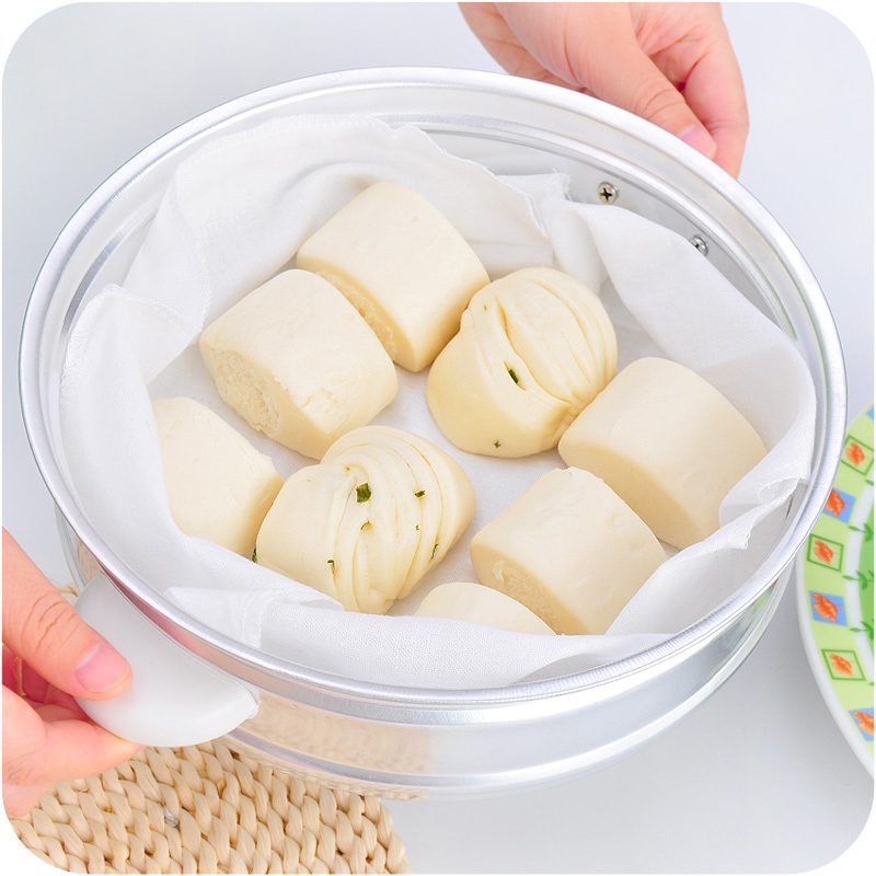 New Pint Day Style Kitchenware Pure Cotton Yarn Steam Cage Cloth Nonstick Steamed Dumplings Steam Cage Gauze Steamed Stuffed Buns Steamed Buns Cloth