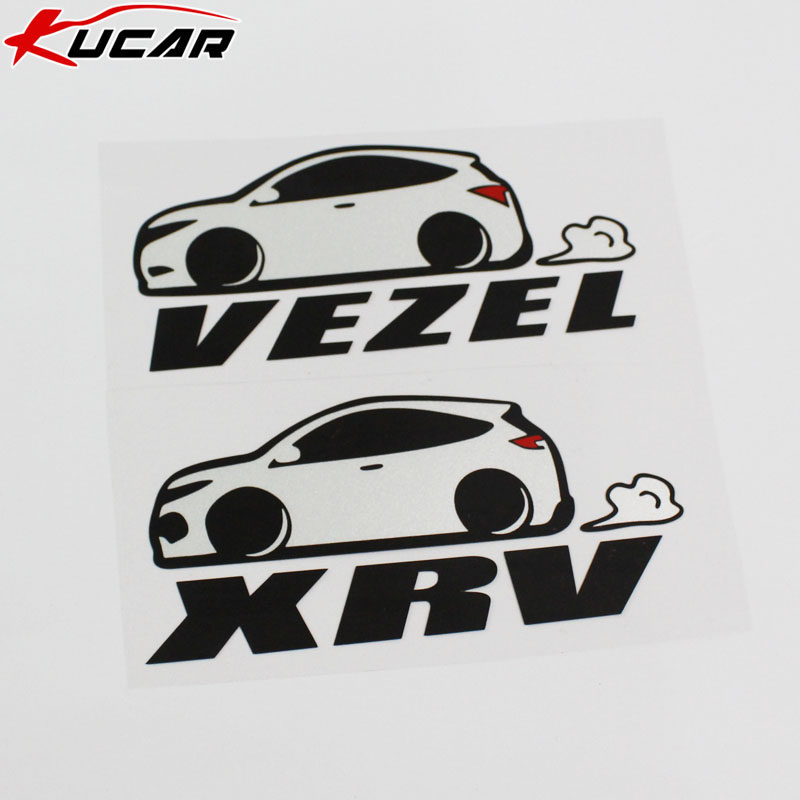 kucar Honda intellectual XRV modified loading sticker personality decorative oil case lid rear glass sticker body scratched shelter