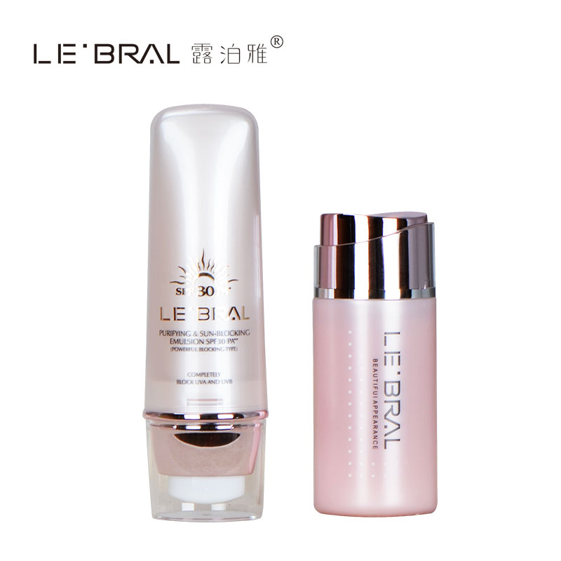 露泊雅专柜正品 泊颜防晒套盒 防晒霜