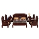 Nội thất gỗ gụ Dongyang mới nguồn tài chính gỗ hồng mộc kết hợp thế hệ sofa lăn Ming và Qing - Bộ đồ nội thất ghế sofa Bộ đồ nội thất