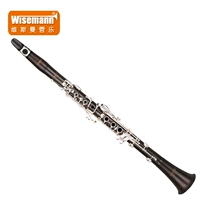 Weisman DCL800EB nhập khẩu gỗ mun 17 phím thả B có thể điều chỉnh nhạc cụ clarinet màu đen ống chơi - Nhạc cụ phương Tây đàn điện