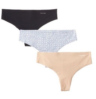 In-Stock Calvin Klein Invisibles Printed Thong Women's Seamless Thong