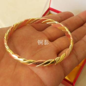 Dian Art Copper Bracelet ຜູ້​ຊາຍ​ແລະ​ແມ່​ຍິງ​ສາຍ​ແຂນ​ທອງ​ເຫຼືອງ​ທອງ​ແດງ​ສາຍ​ແຂນ​ທອງ​ແດງ Handmade Pure Copper Bracelet Copper 3-Braid Bracelet