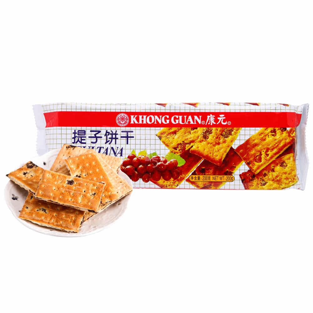 康元 提子饼干200g/盒