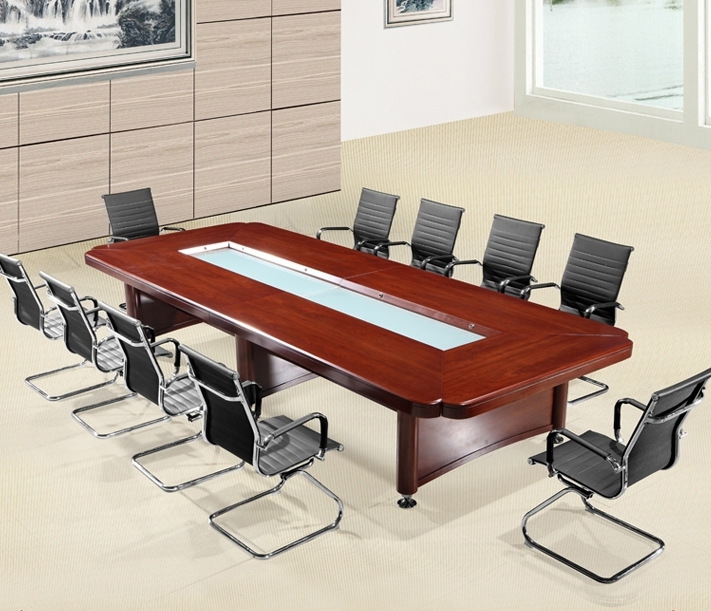 Office furniture conference table paint solid wood leather rectangle large negotiation table long table long table rectangular meeting table