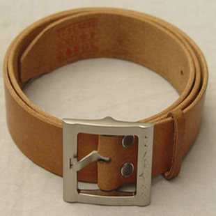 Authentic pure Scalper leather belt Brown Yellow Black 3521 Factory origin flight belt