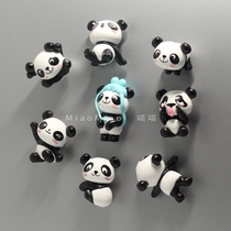 Cartoon Panda Refrigerator Tie Tie Tie Tie Tie Creative Decoration Pendant Message Board Cute Magnetic Tie Tie Tie