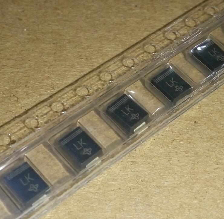 SMBJ14A Unidirectional Transient Suppression Diode SMD DO-214AA 14V TVS Tube Screen Printing: LK