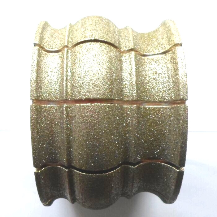 Stone machining tool 8 cm Electroplating Grinding Wheels Sandblasted Quartz Stone Marble Grinding Edge Machine Tool Head Skirting