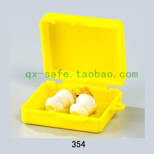 Soundproof earplugs sleeping anti-noise Easy type PVC protective earplugs with wire Taiwan boxed reusable