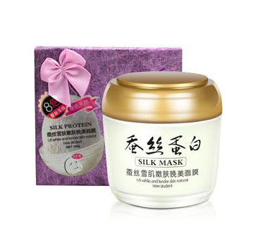 一枝春面膜蚕丝蛋白蚕丝雪肌嫩肤晚美面膜160g睡眠面膜睡睡膜免洗
