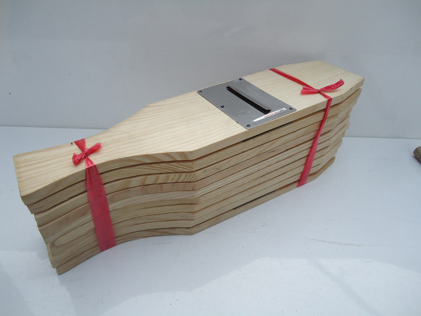 Cutter Cucumber Scraper Wooden BBQ Kitchen for Cucumber Slicer