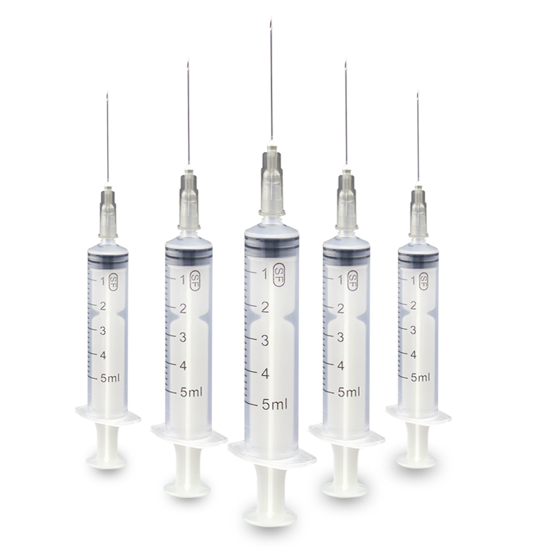 失锋 一次性使用医用无菌注射器5ml 带针头家用针筒婴儿喂药工具