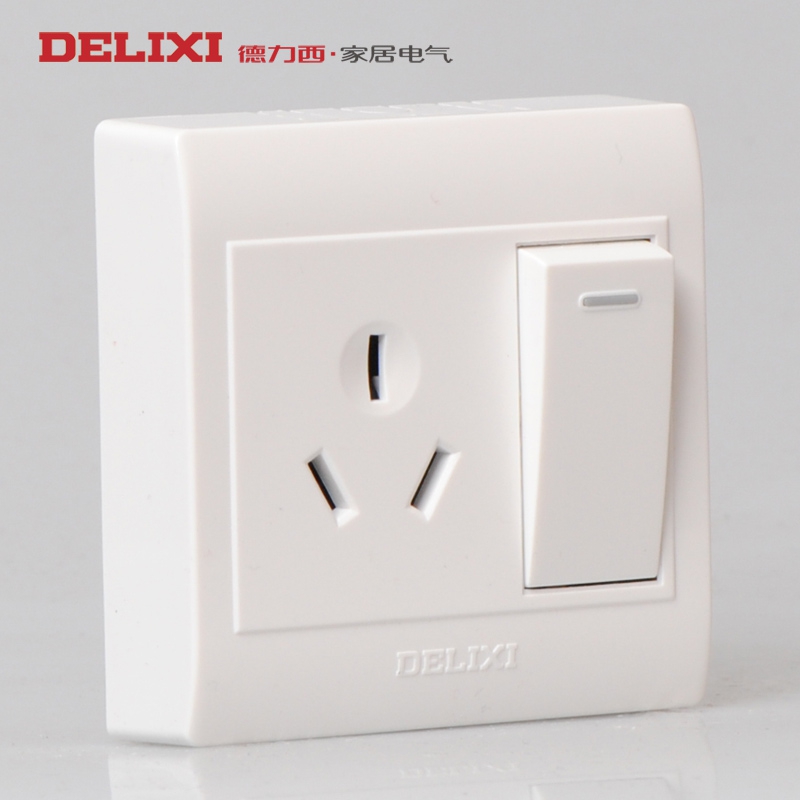 Dresi ultra-thin Ming box Ming clothes open three holes 16A air conditioning water heater socket with 1 open double cut switch panel