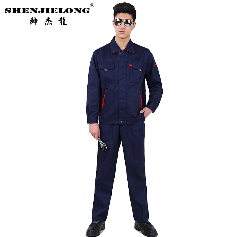 Gentry Jelong autumn long sleeve workwear suit men's repair steam repair clothes workwear tooling factory workshop