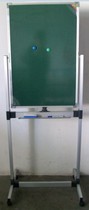 Double-sided teaching magnetic green board blackboard large 120*240CM bracket type removable blackboard office writing board