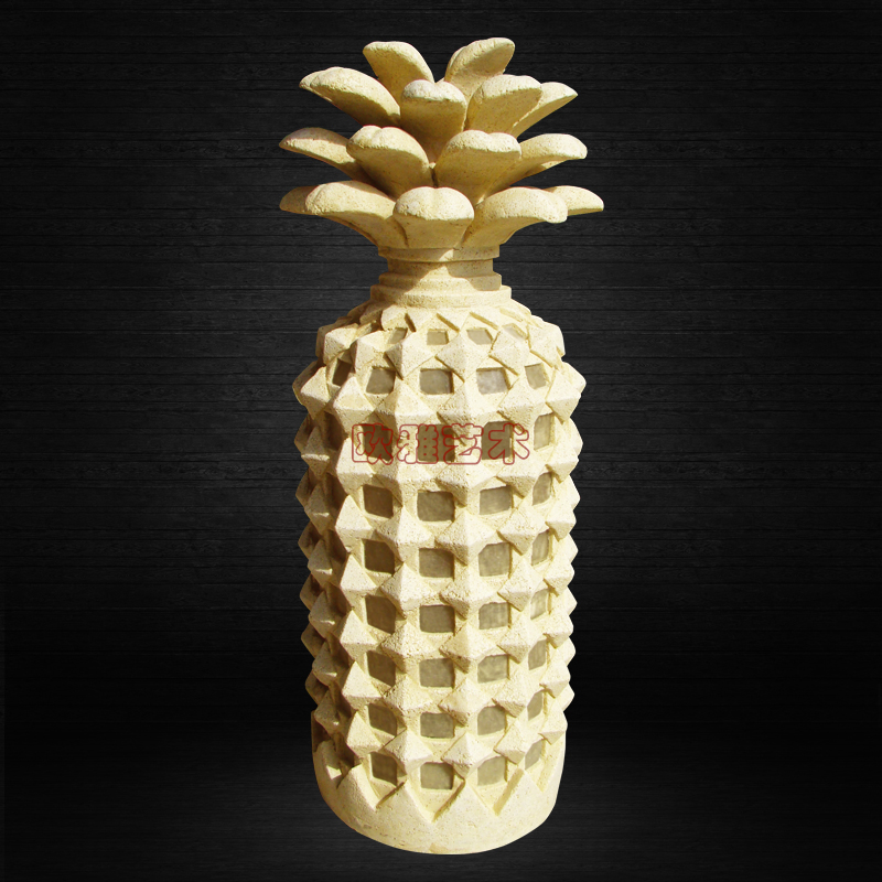 European-style artificial sandstone lamp carving hotel villa garden landscape decoration pineapple lamp park community decoration customization