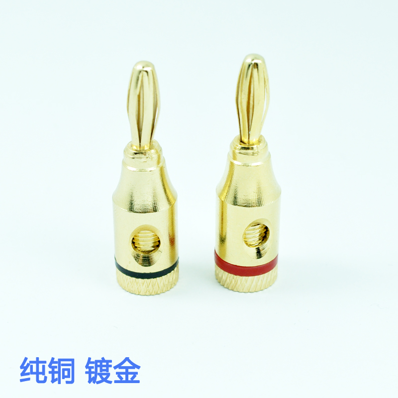 Banana plug 4mm copper banana joint weldfree