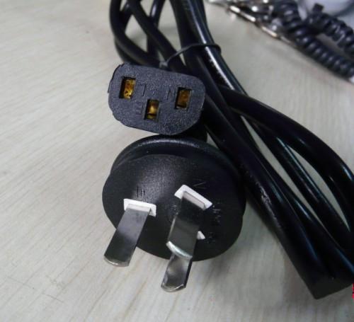 National standard round head 1 8 m pint of character tail computer host case power cord copper core 0 75 square MM 10A