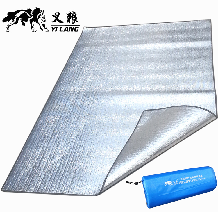 Outdoor aluminum film moisture-proof picnic mat with ultra-large thickness and wide-spread waterproof double single multi-person beach mat camping tent mat
