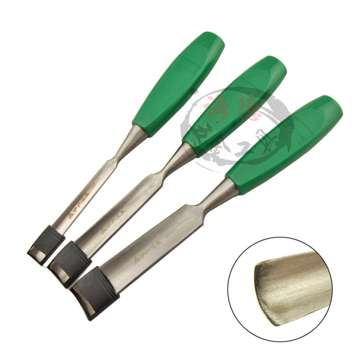 Shanghai-wide boutique plastic handle semi-circle chisel semicircular chisel semicircular shovel engraving chisel woodworking tool