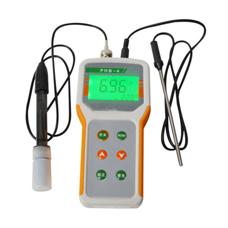 PHB-4 portable pH meter pH meter pH meter pH value test pH temperature automatic compensation LCD display