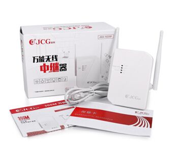 JCG Wireless relay router JWA-N220P wearing wall 300M portable mini wifi enhanced signal amplifier