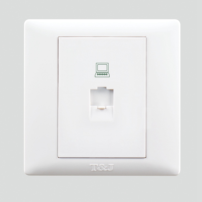 Space-based Switch Socket Panel Pleasing Series 86 Type One Computer Network Route Socket RJ45 Ultra Five Class