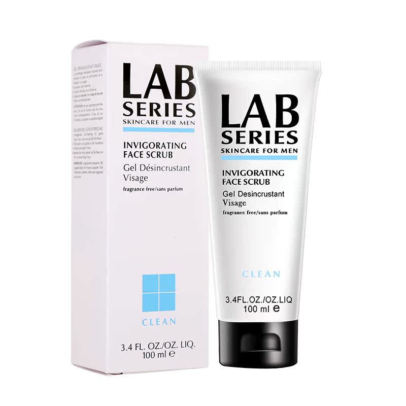 Lab Series朗仕 男士活力磨砂洁面露洗面奶 100ml面部磨砂膏