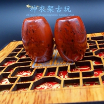 Shennongjiu Chicken Blood Plum Blossom Stone God Farm Chicken Blood Jade Plum Jade Barrel Pearl Drum Pearl Round Pearl 108 Accessories Necklace