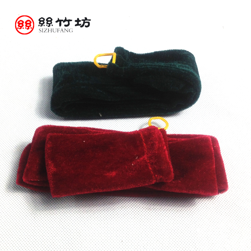 Silk bamboo square flute accessories Bamboo flute flannel set red bag