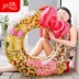 Bơi vòng tròn bơi người lớn Nữ dày dễ thương bơm hơi cô gái nổi vòng 6 tuổi mới bắt đầu dưới vòng phao bơi cho be Cao su nổi