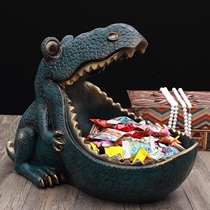 Dinosaur personalized ornaments home decorations candy plate foyer shoe cabinet retro Creative furnishings key storage box