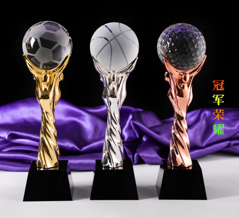 Basketball Football Match Crystal Trophy Diy Games Trophy Custom Championship Crystal Trophy Custom-Taobao